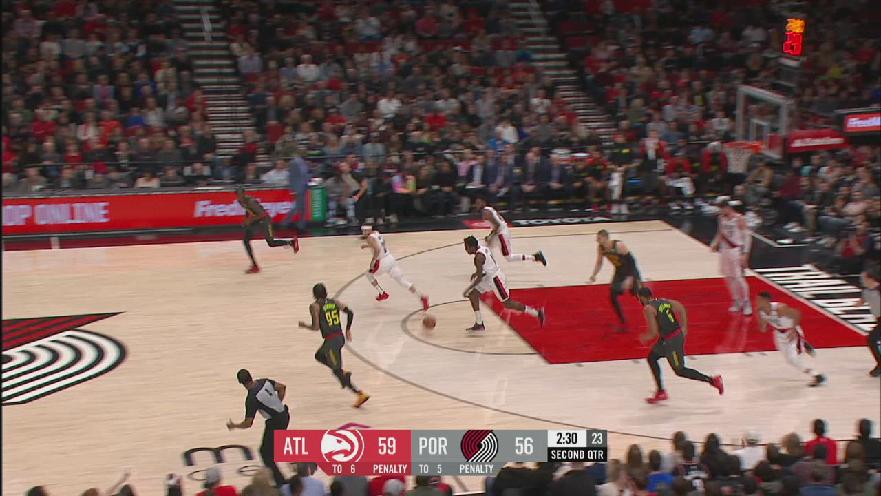 Correct Free Throw Shooter Hawks Trail Blazers NBA Official