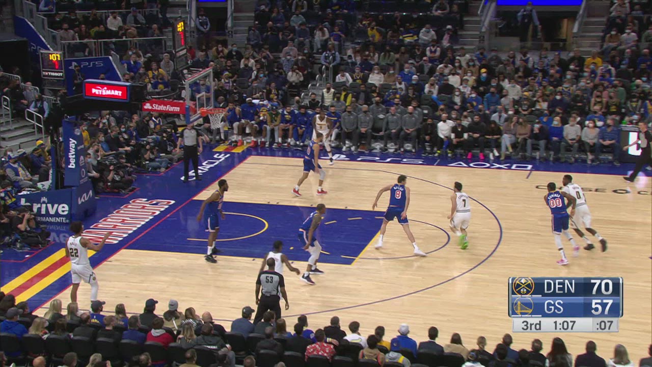 Correct Free Throw Shooter Nuggets Warriors NBA Official