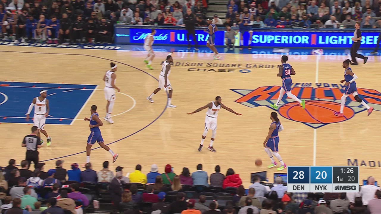 Correct Free Throw Shooter Nuggets Knicks NBA Official