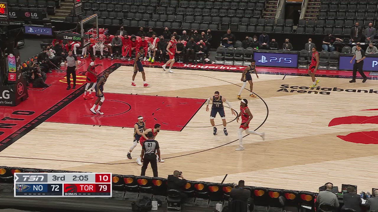 Correct Free Throw Shooter Pelicans Raptors NBA Official