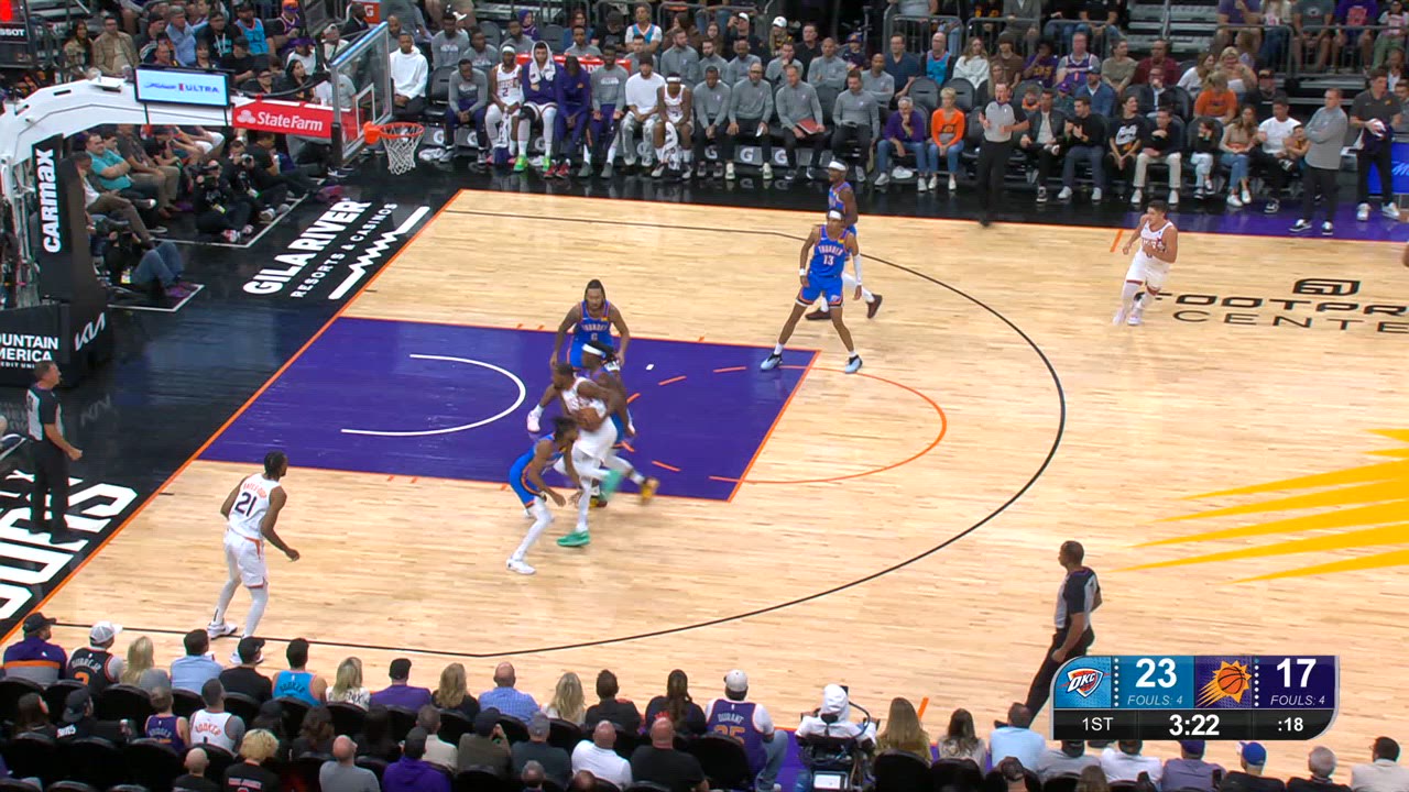 Correct Free Throw Shooter Thunder Suns NBA Official