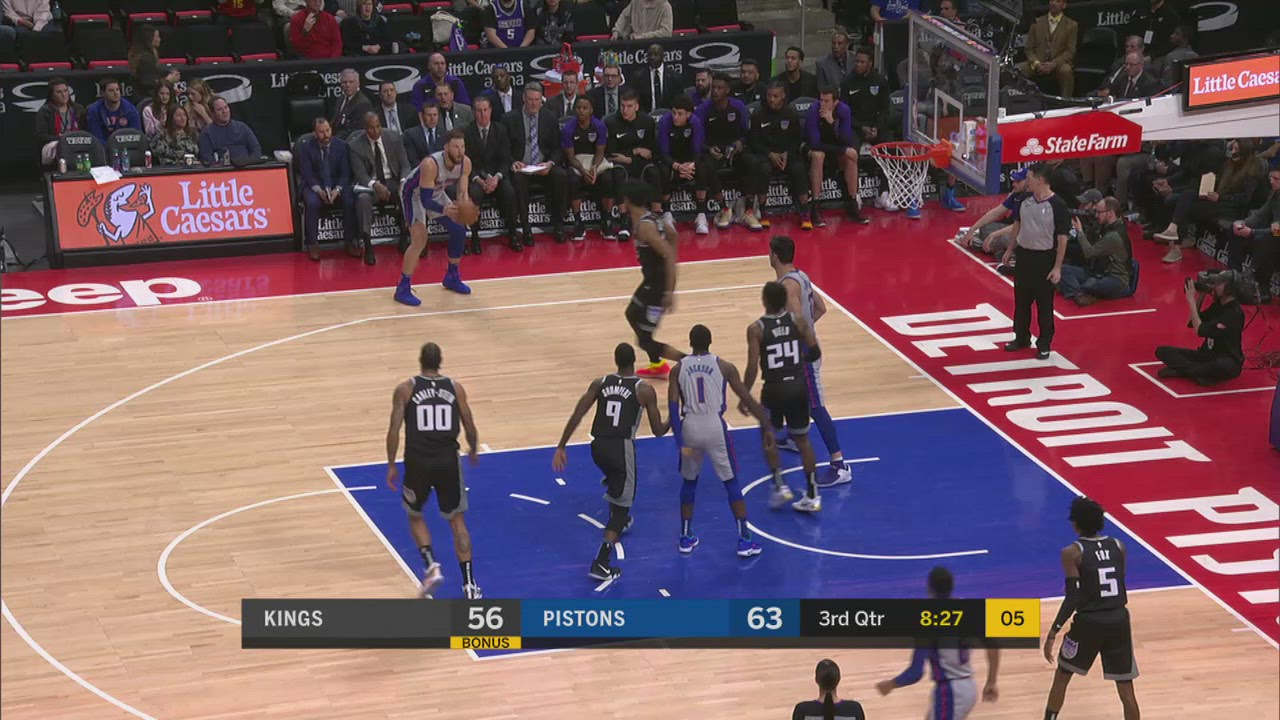 Correct Free Throw Shooter Kings Pistons NBA Official