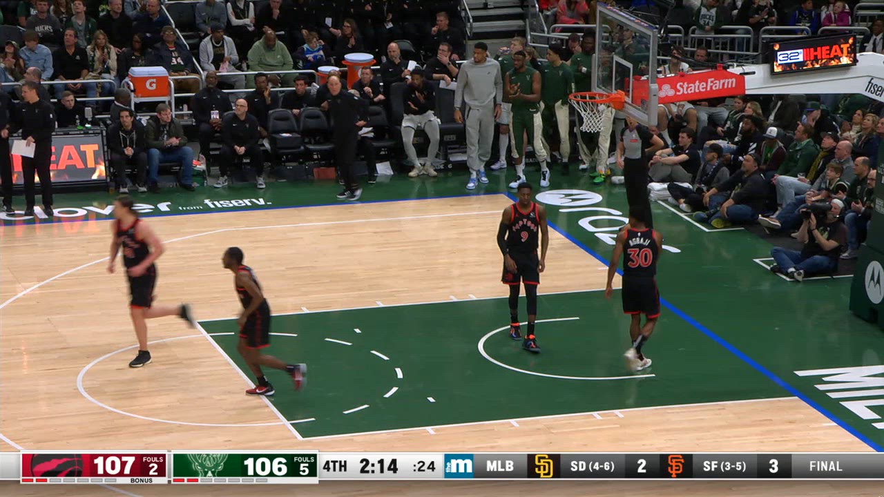 Correct Free Throw Shooter Raptors Bucks NBA Official