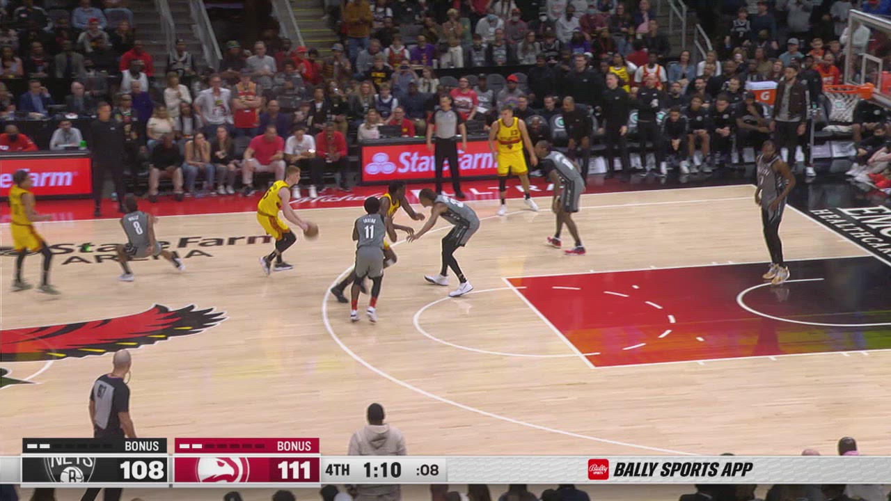 24Second Shot Clock Reset Nets Hawks NBA Official