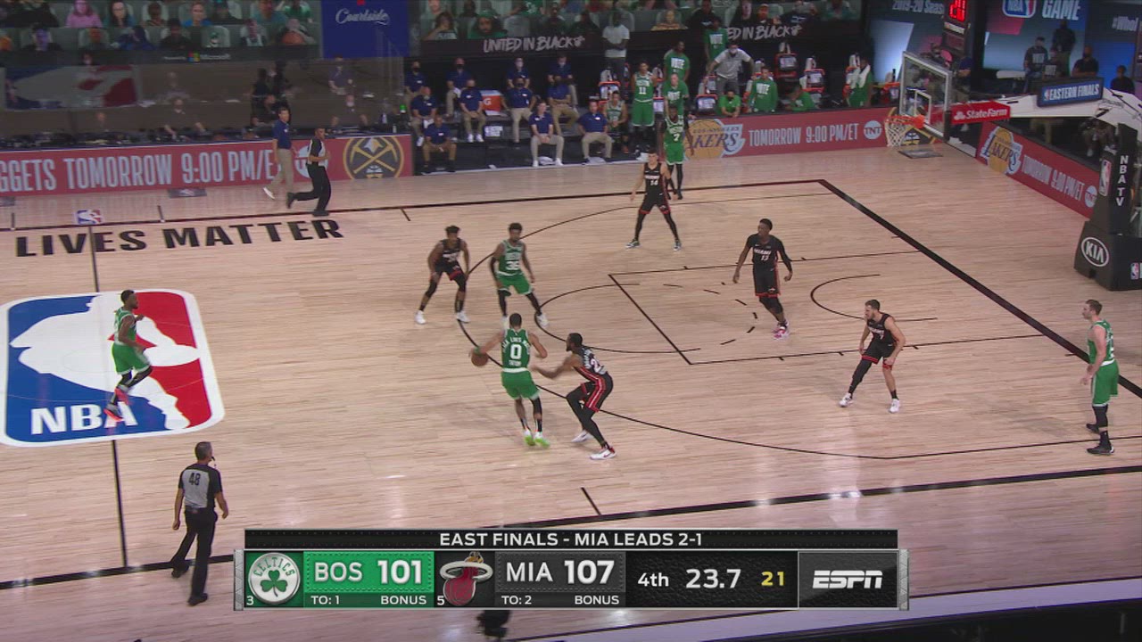 24Second Shot Clock Reset Celtics Heat NBA Official