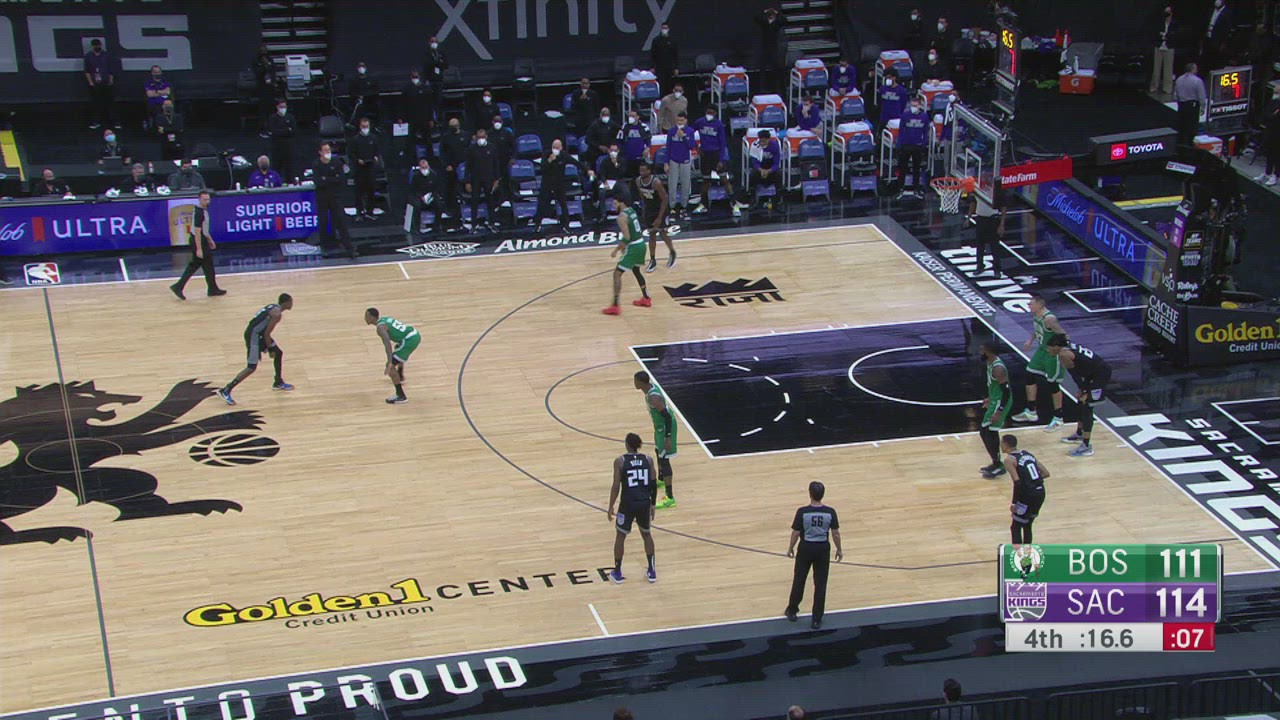 24Second Shot Clock Reset Celtics Kings NBA Official