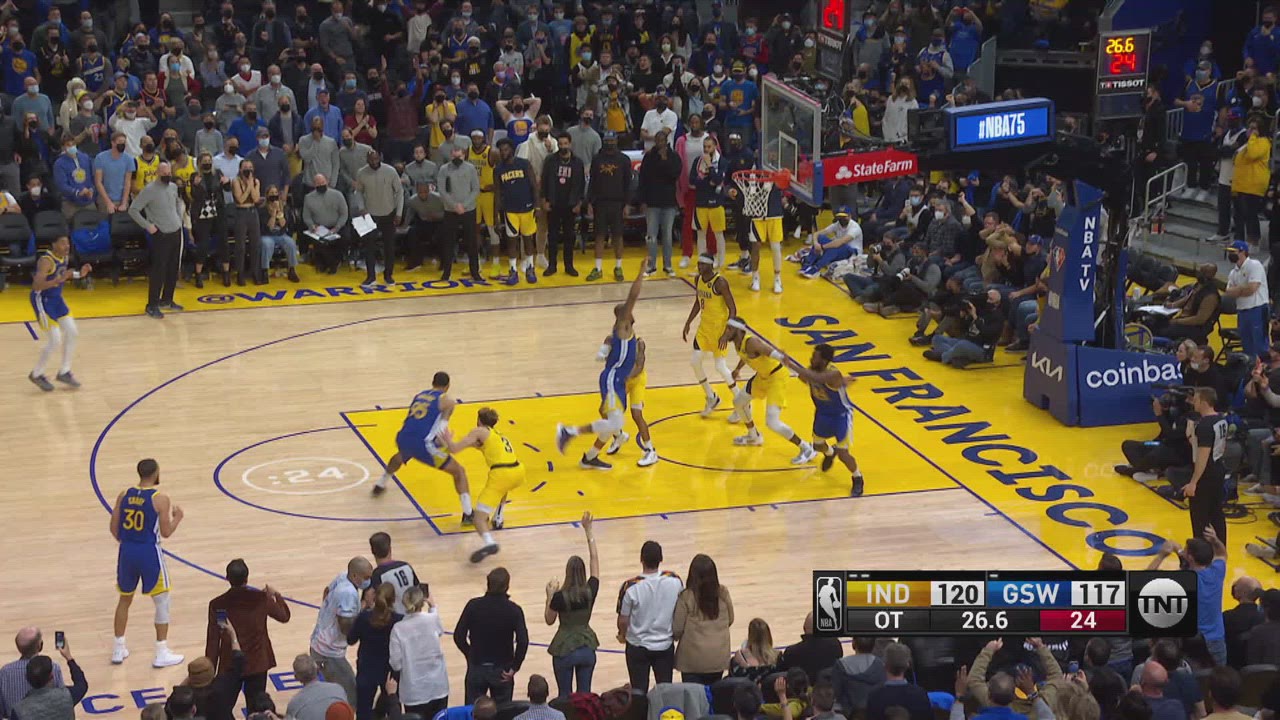 24Second Shot Clock Reset Pacers Warriors NBA Official