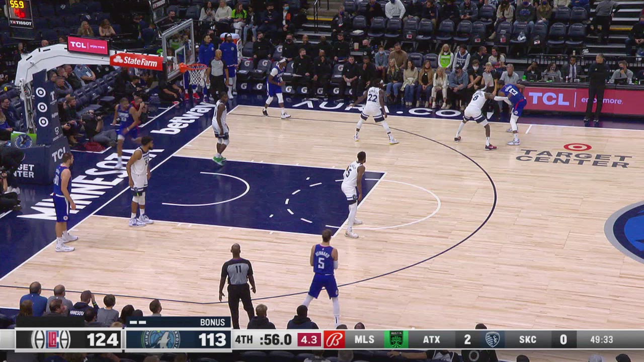 24Second Shot Clock Reset Clippers Timberwolves NBA Official