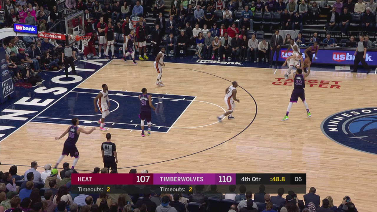 24Second Shot Clock Reset Heat Timberwolves NBA Official