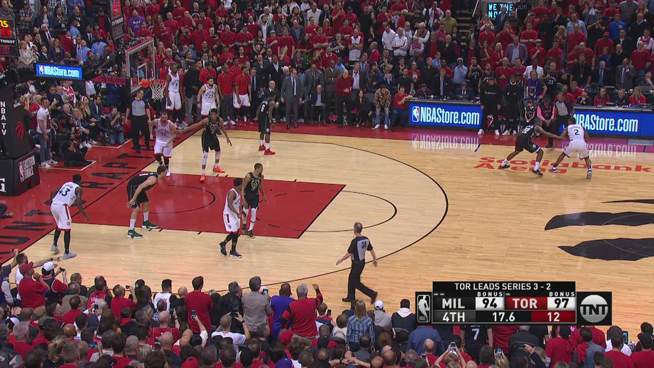 24Second Shot Clock Reset Bucks Raptors NBA Official