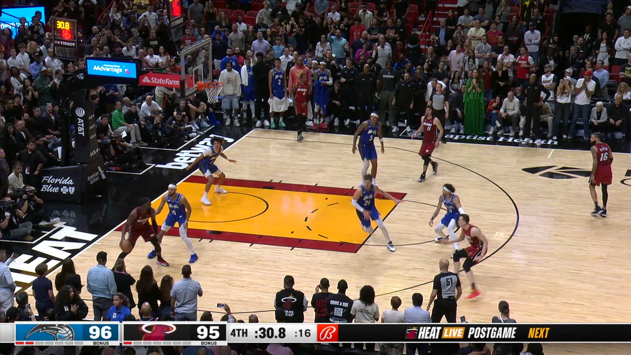 24Second Shot Clock Reset Magic Heat NBA Official