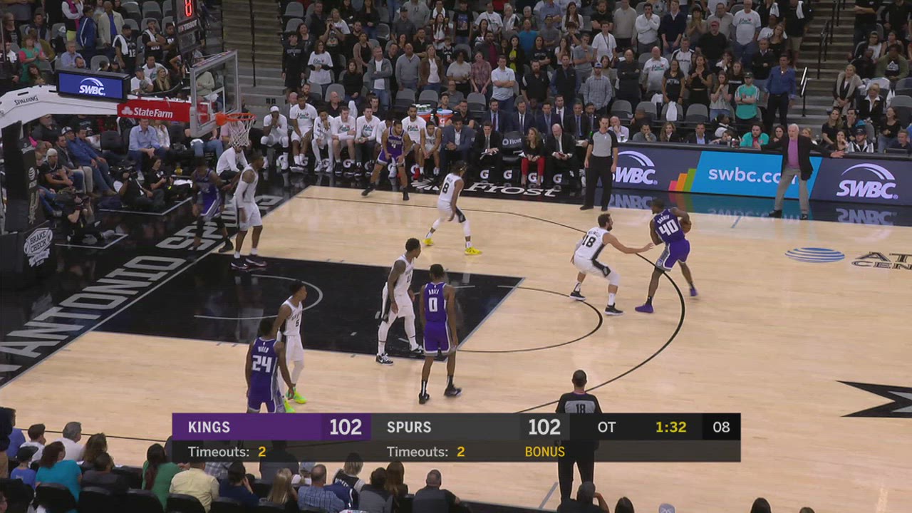 24Second Shot Clock Reset Kings Spurs NBA Official
