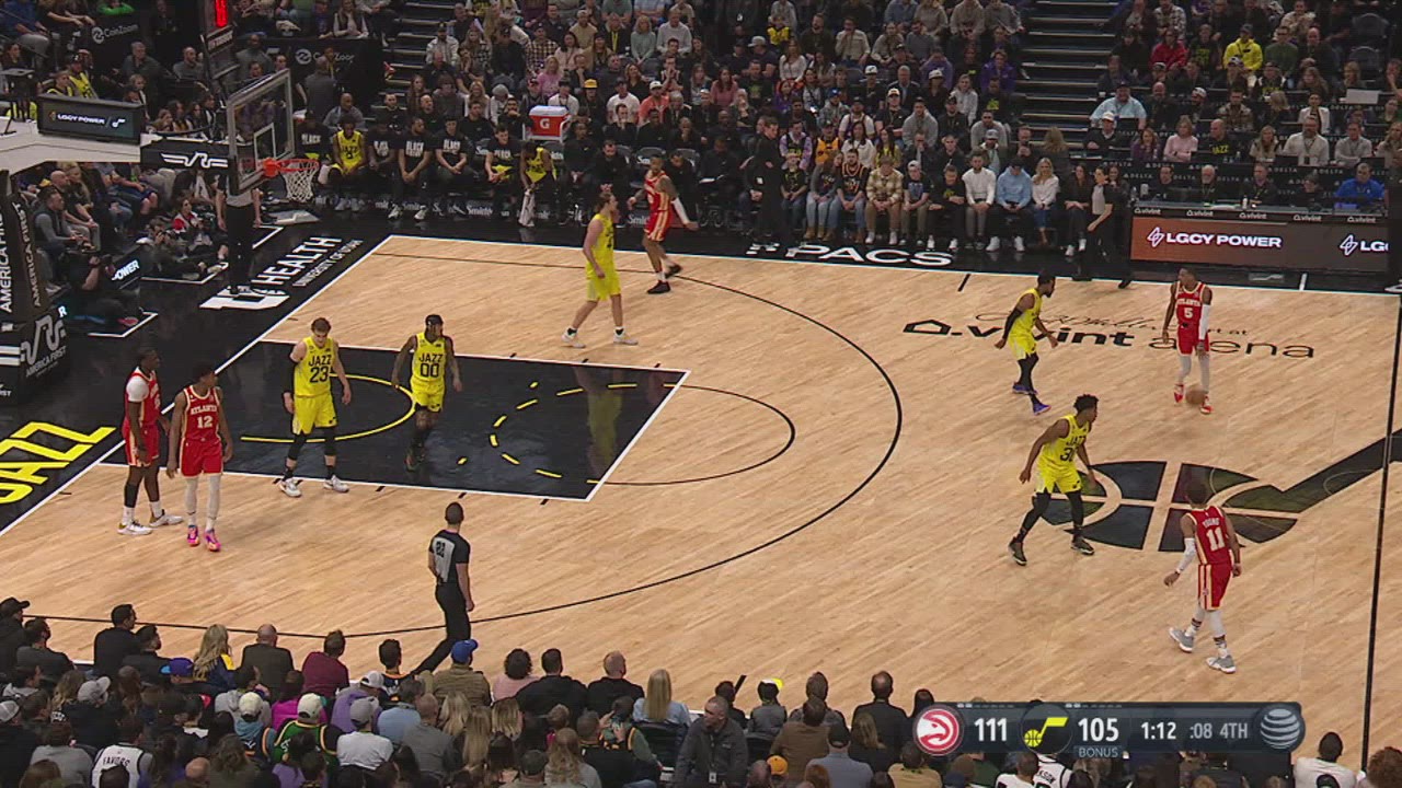 Goaltending/Basket Interference Hawks Jazz NBA Official