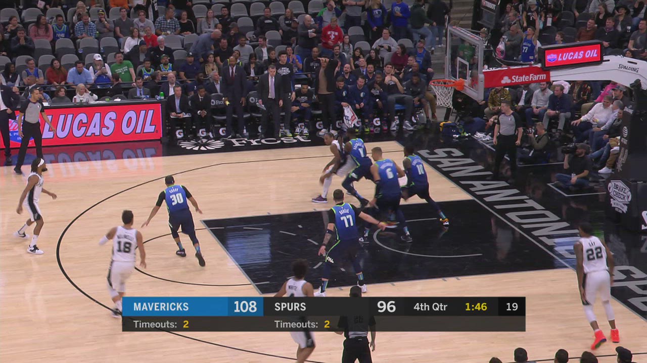 Goaltending/Basket Interference Mavericks Spurs NBA Official