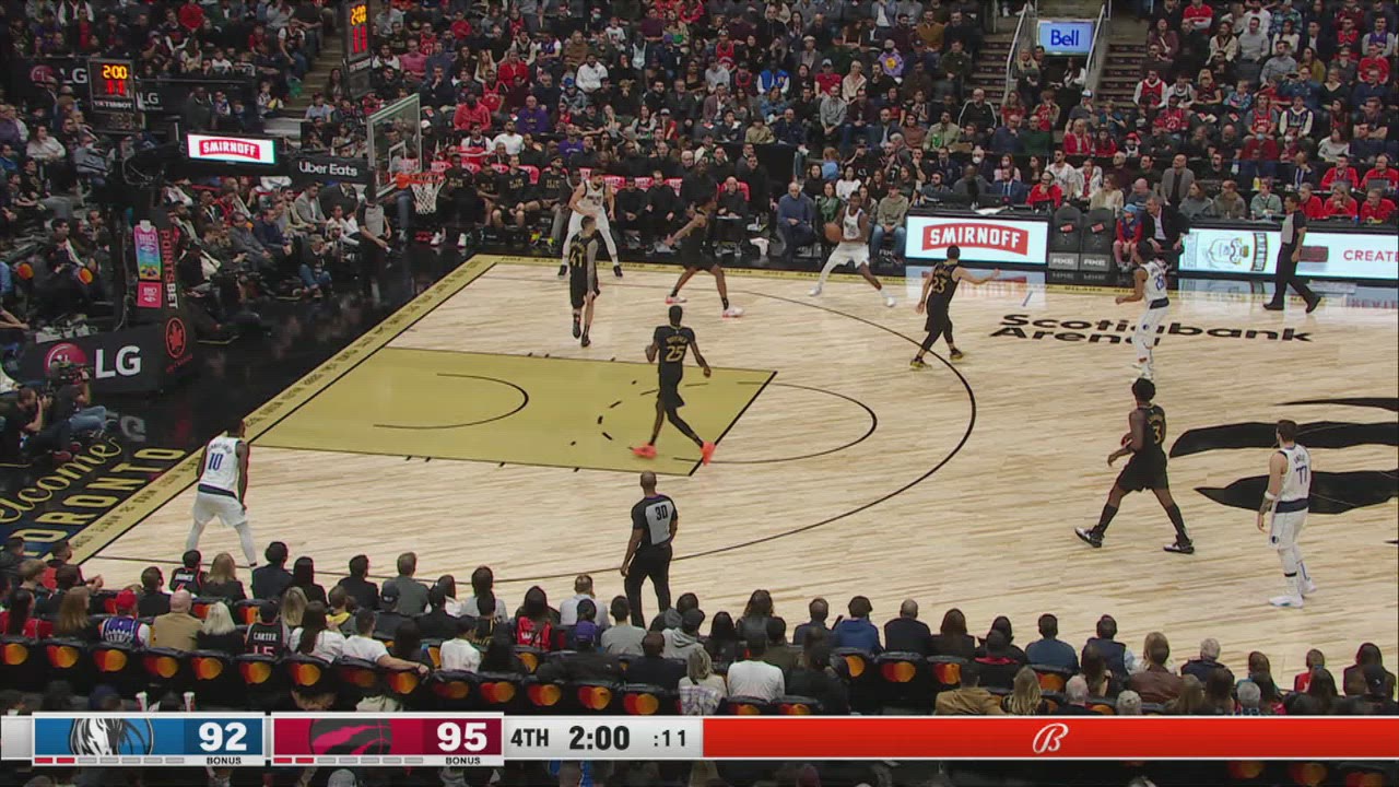 Goaltending/Basket Interference Mavericks Raptors NBA Official