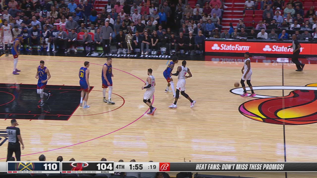 Goaltending/Basket Interference Nuggets Heat NBA Official