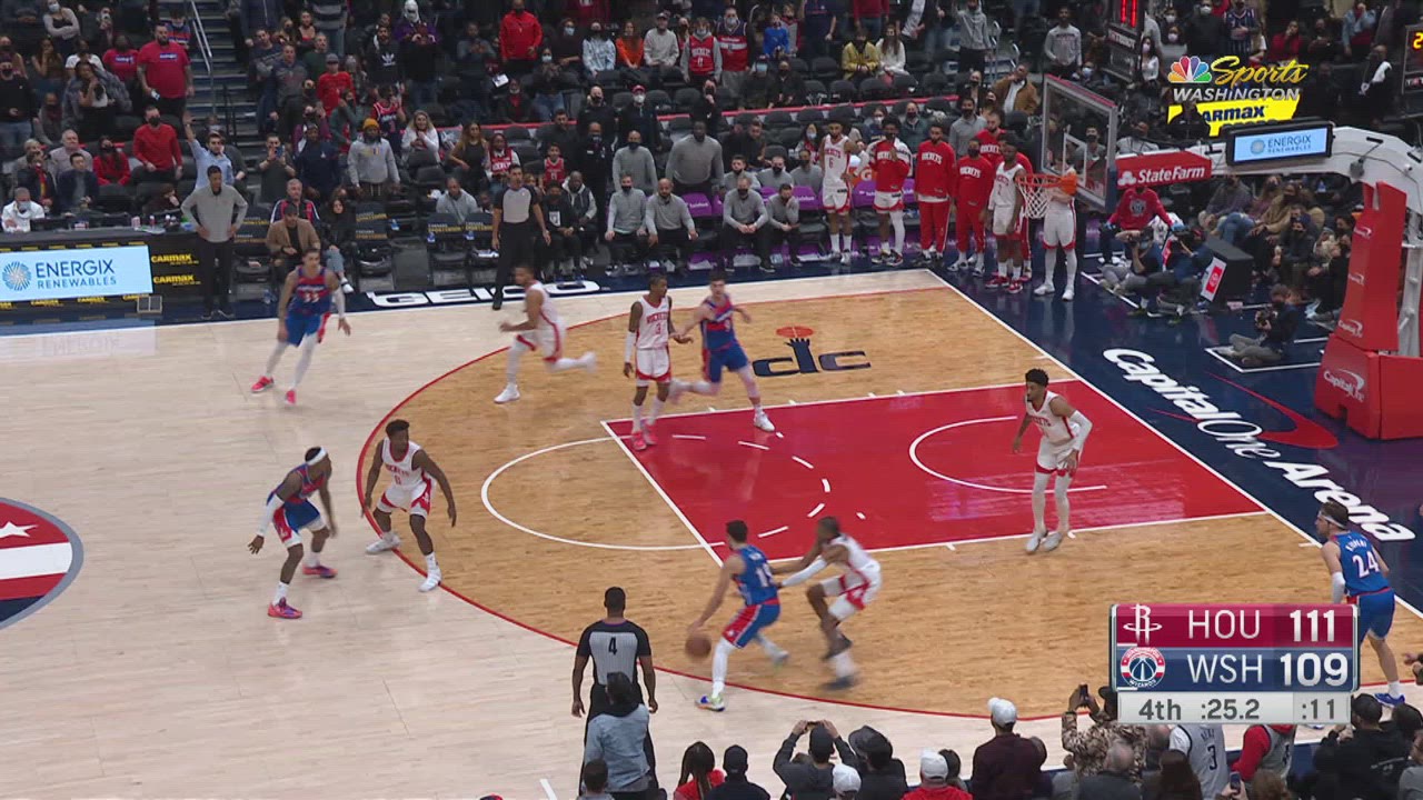 Goaltending/Basket Interference Rockets Wizards NBA Official