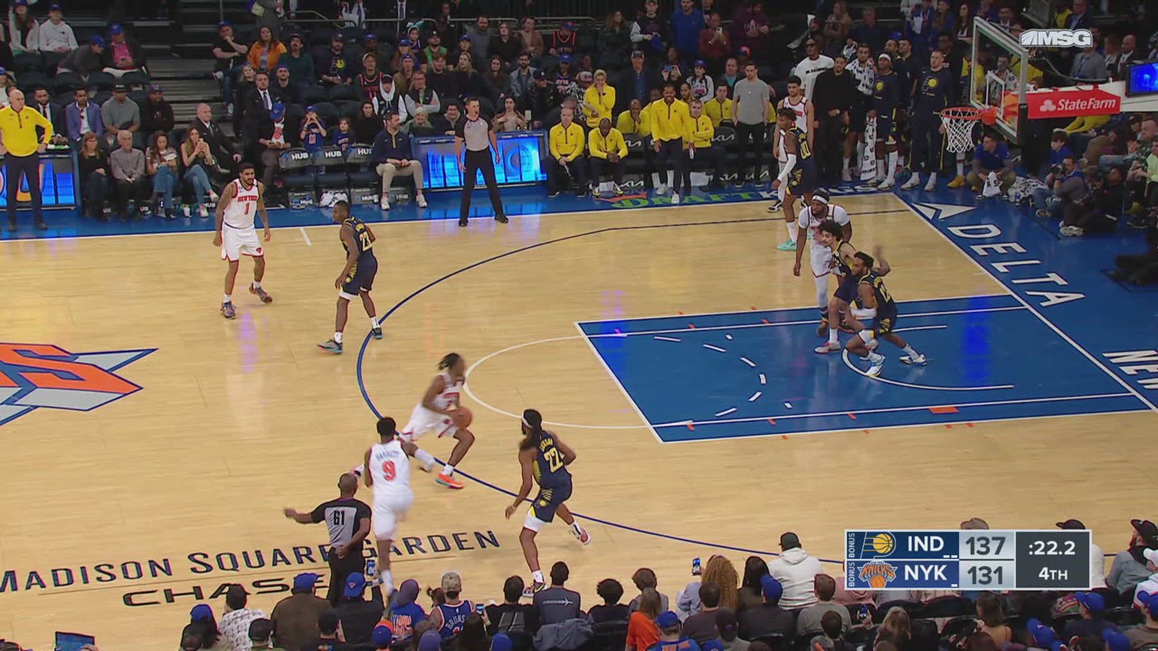 Goaltending/Basket Interference Pacers Knicks NBA Official