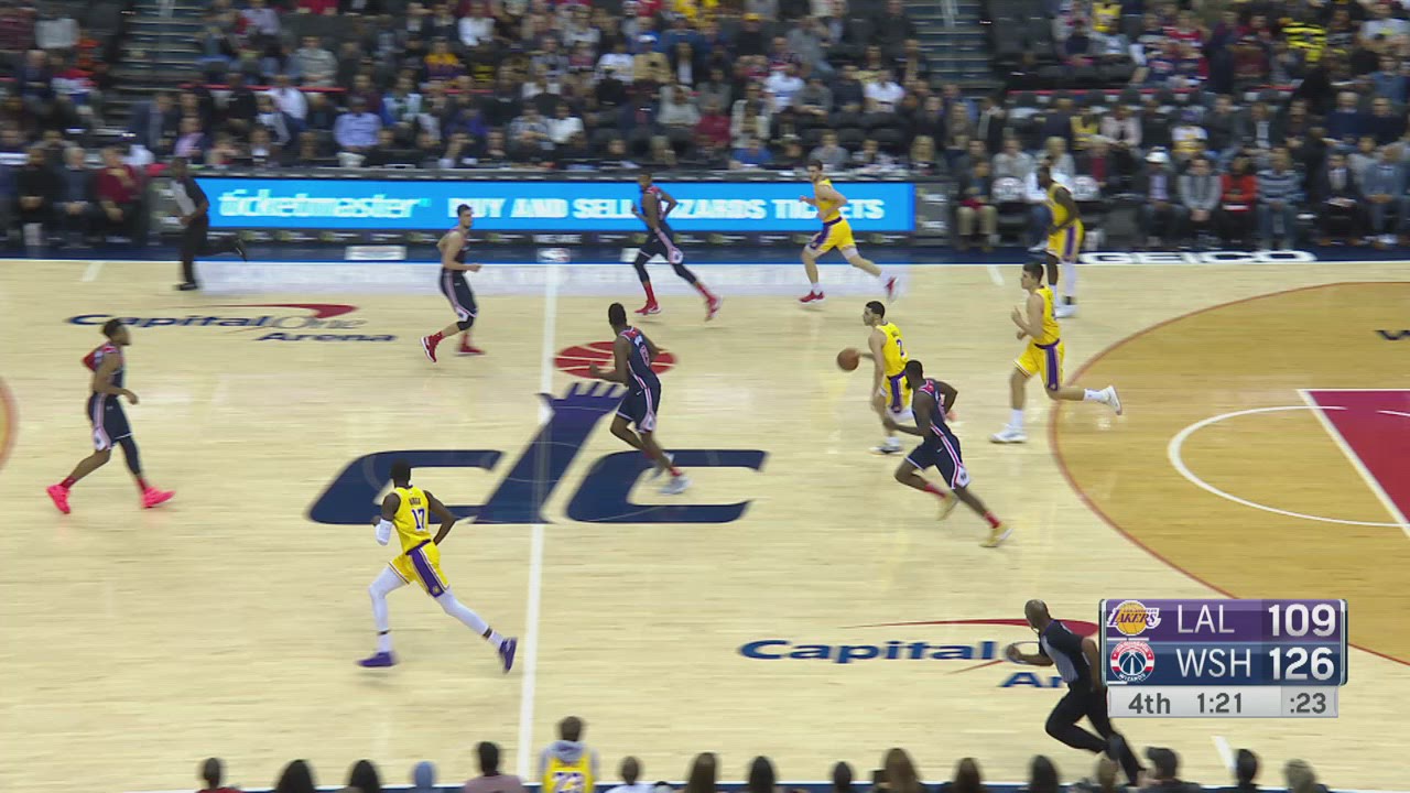 Goaltending/Basket Interference Lakers Wizards NBA Official