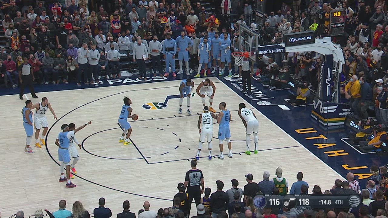 Goaltending/Basket Interference Grizzlies Jazz NBA Official