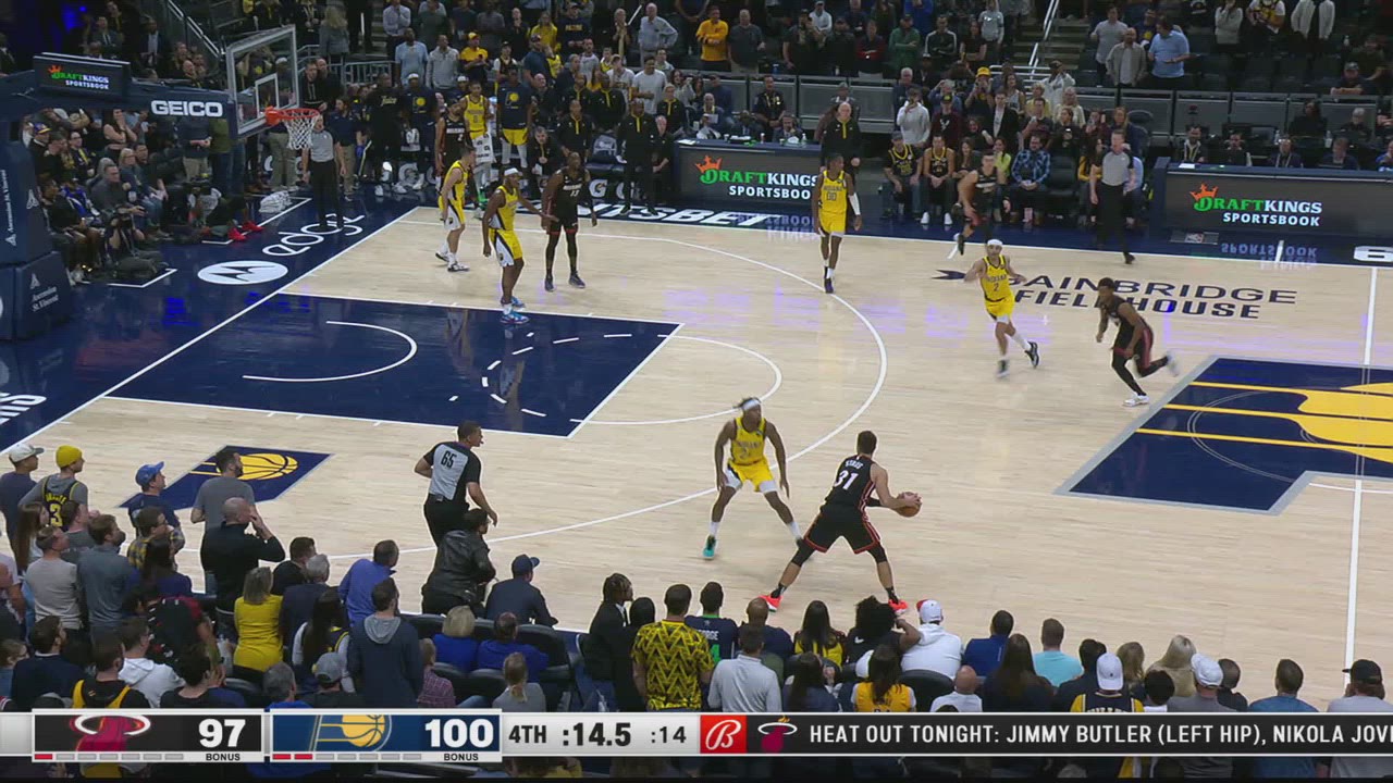 Goaltending/Basket Interference Heat Pacers NBA Official
