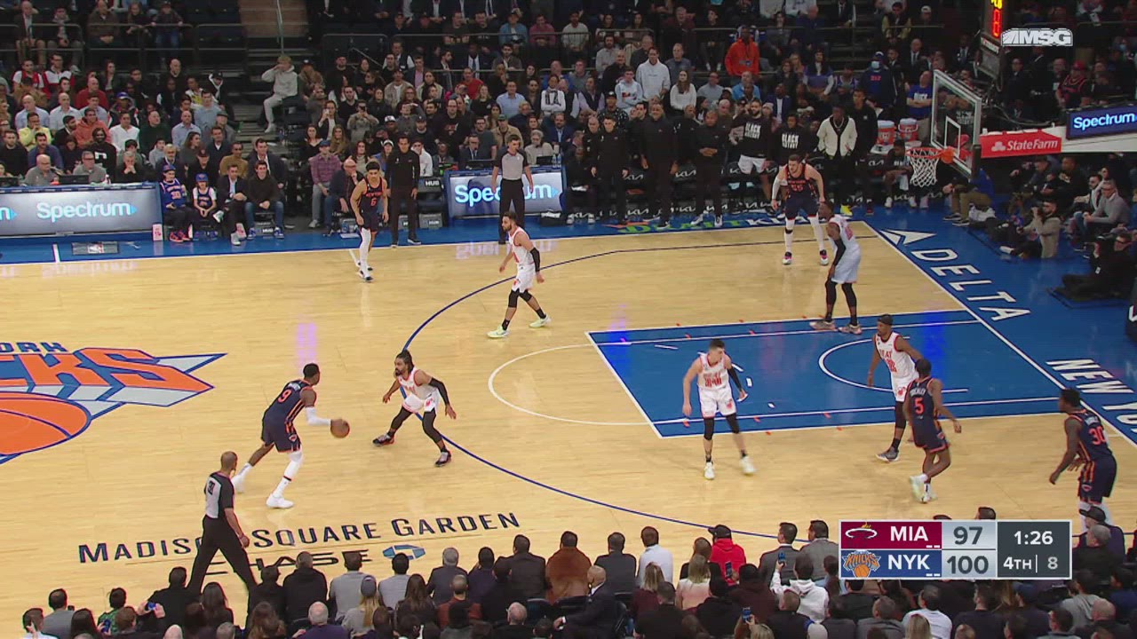 Goaltending/Basket Interference Heat Knicks NBA Official