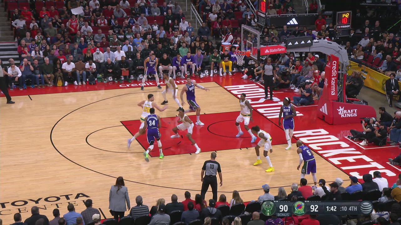 Goaltending/Basket Interference Bucks Rockets NBA Official