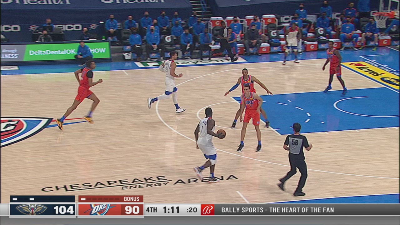 Goaltending/Basket Interference Pelicans Thunder NBA Official