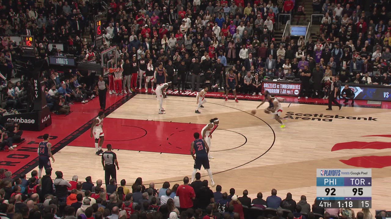 Goaltending/Basket Interference 76ers Raptors NBA Official