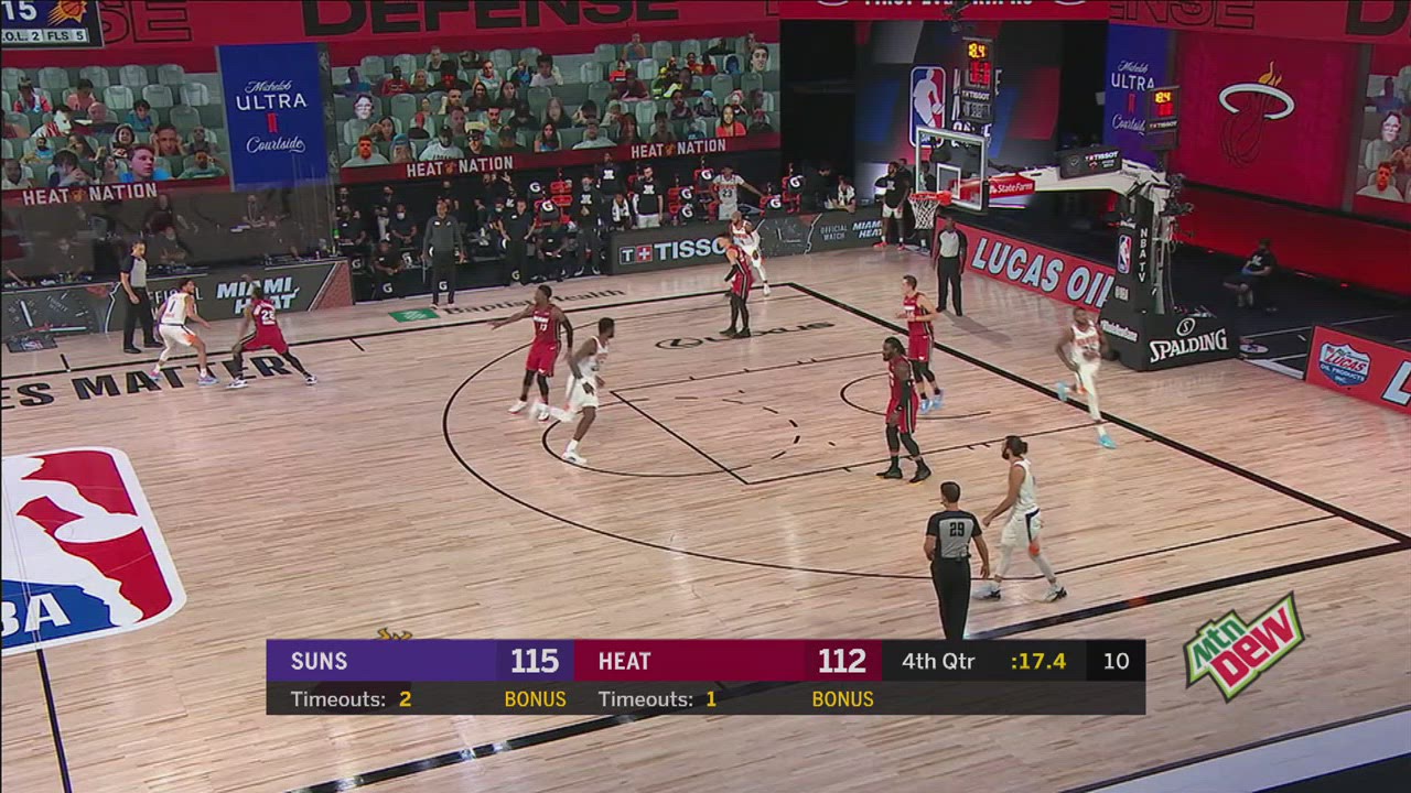 Goaltending/Basket Interference Suns Heat NBA Official