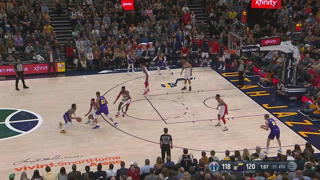 Goaltending/Basket Interference Wizards Jazz NBA Official