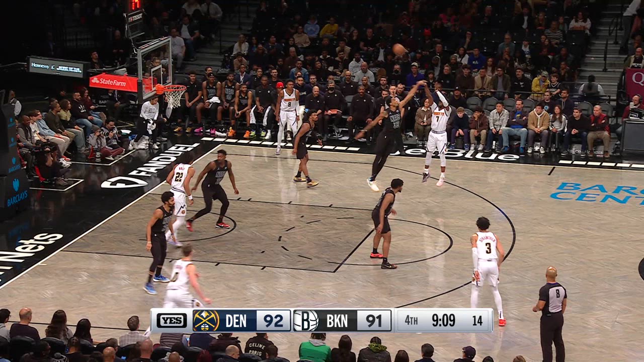 Challenge of Called Foul Nuggets Nets NBA Official