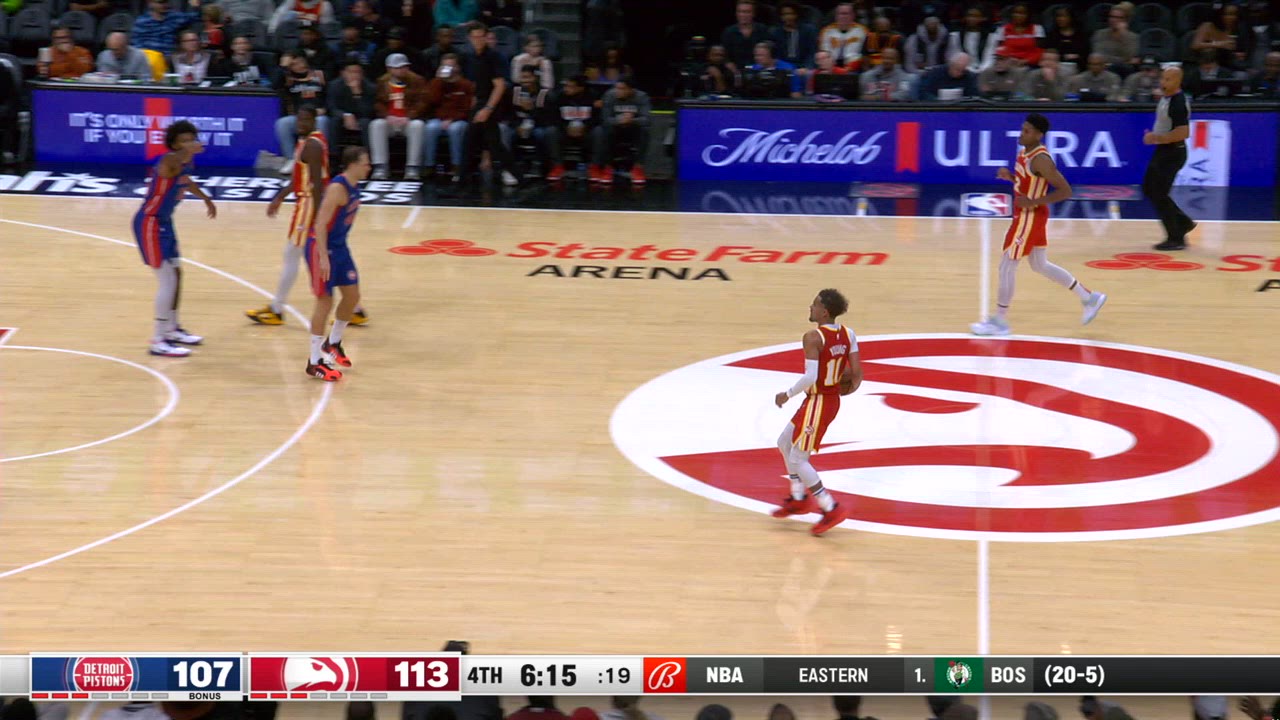 Challenge of Called Foul Pistons Hawks NBA Official