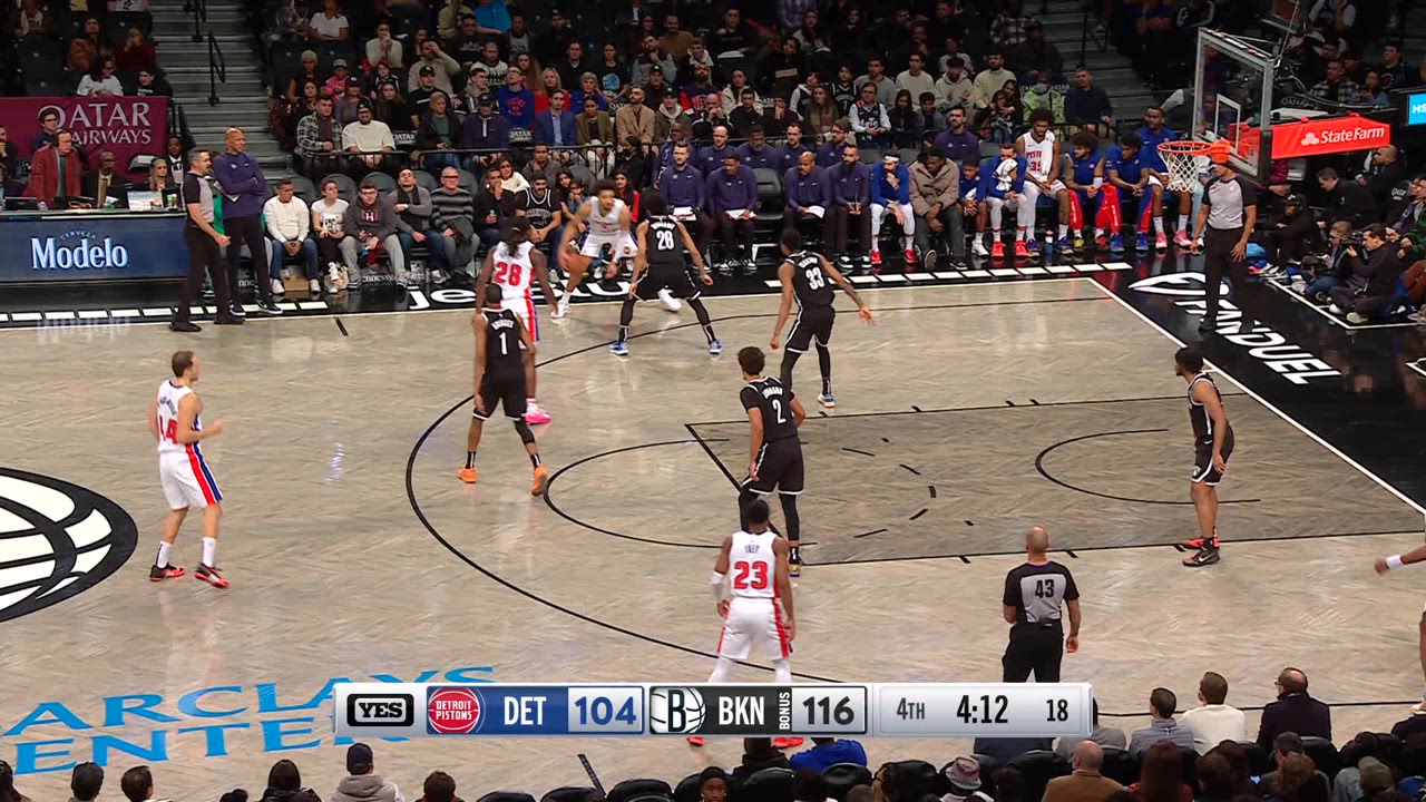 Challenge of Called Foul Pistons Nets NBA Official