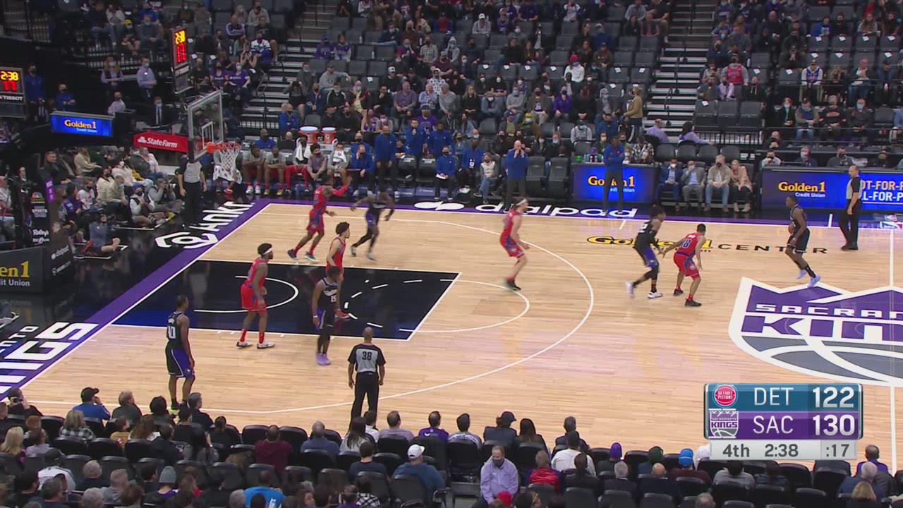 Challenge of Called Foul Pistons Kings NBA Official