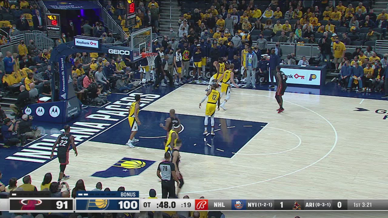 Challenge of Called Foul Heat Pacers NBA Official