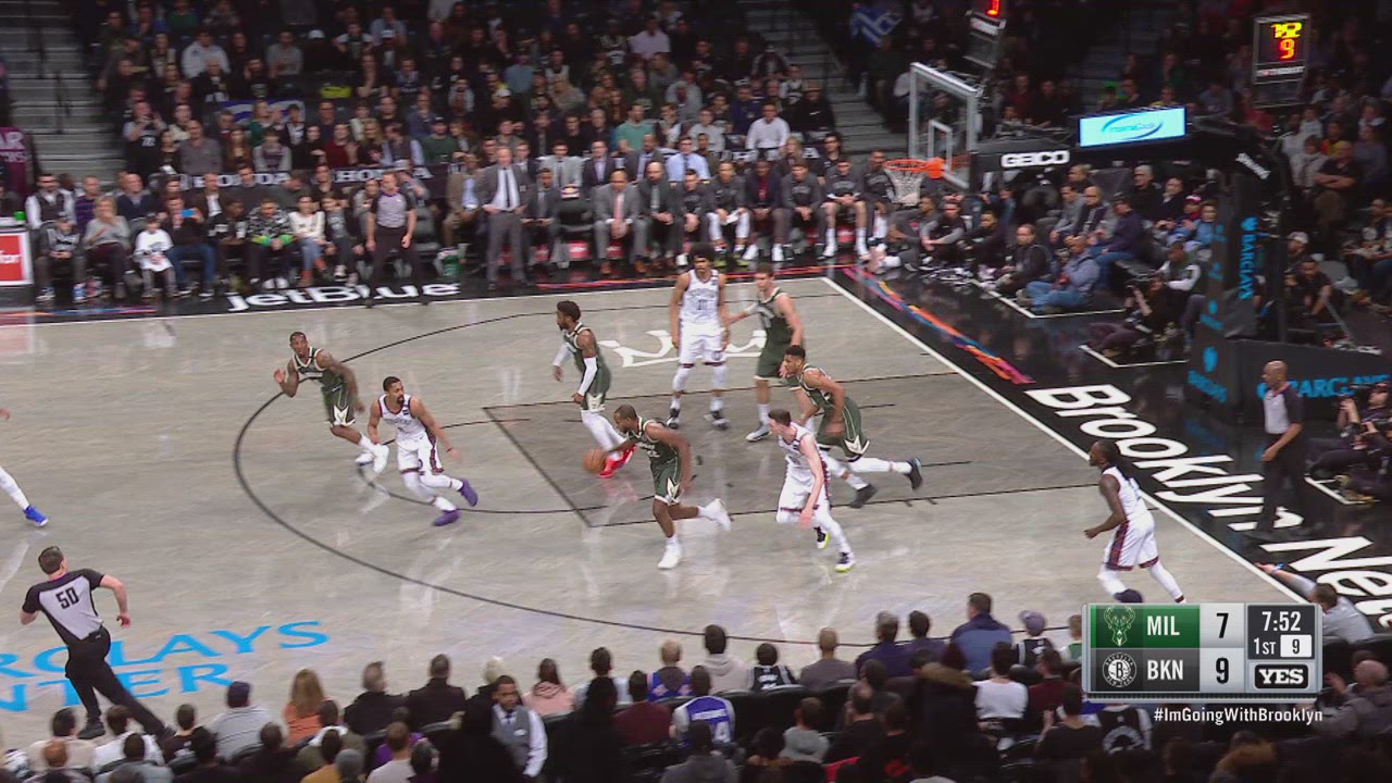 Challenge of Called Foul Bucks Nets NBA Official