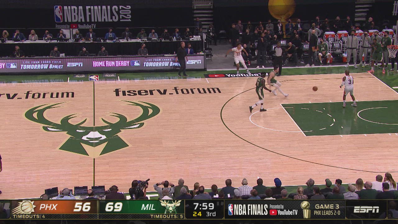 Challenge of Called Foul Suns Bucks NBA Official