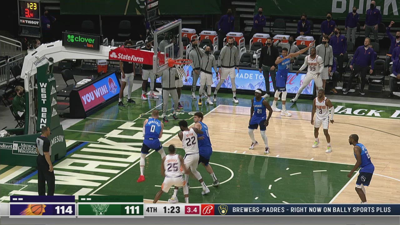 Challenge of Called Foul Suns Bucks NBA Official