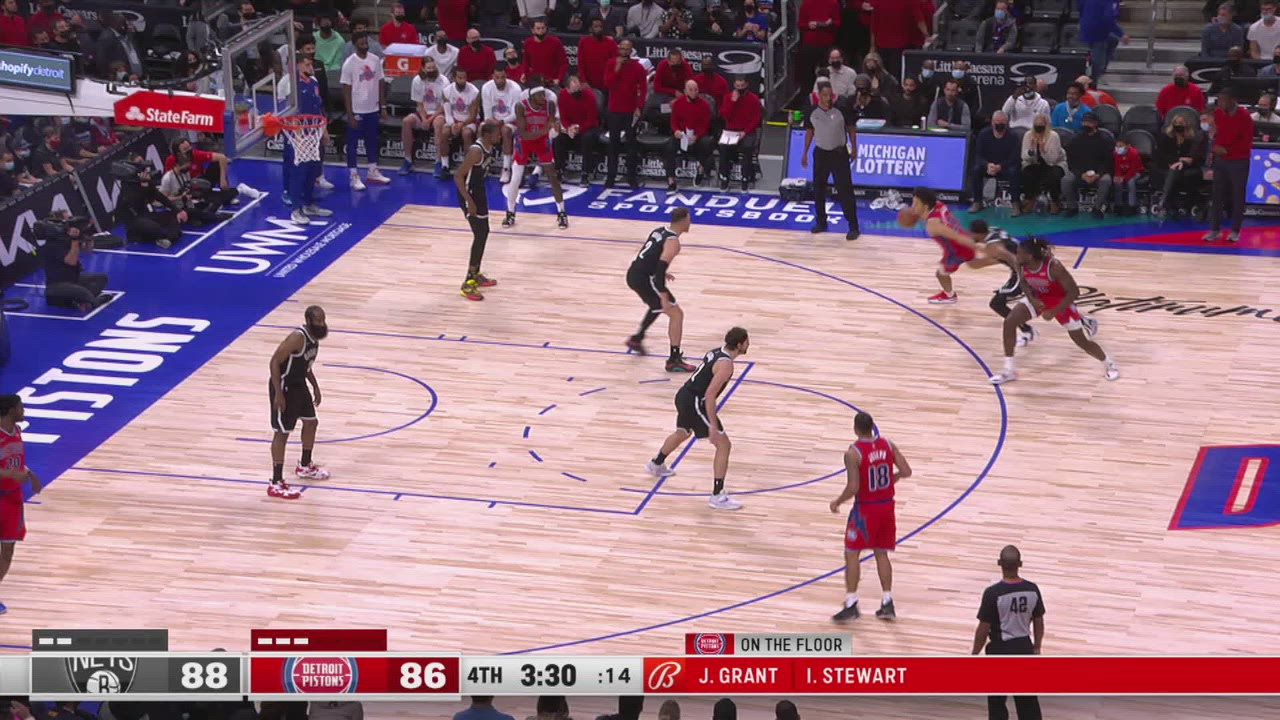 Challenge OOB Nets Pistons NBA Official