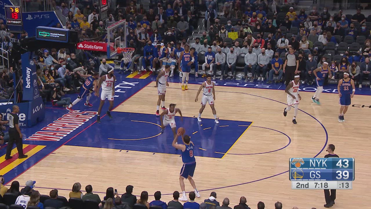 Challenge Goaltending/BI Knicks Warriors NBA Official