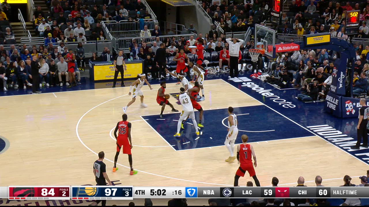 Challenge Goaltending/BI: Raptors @ Pacers | NBA Official