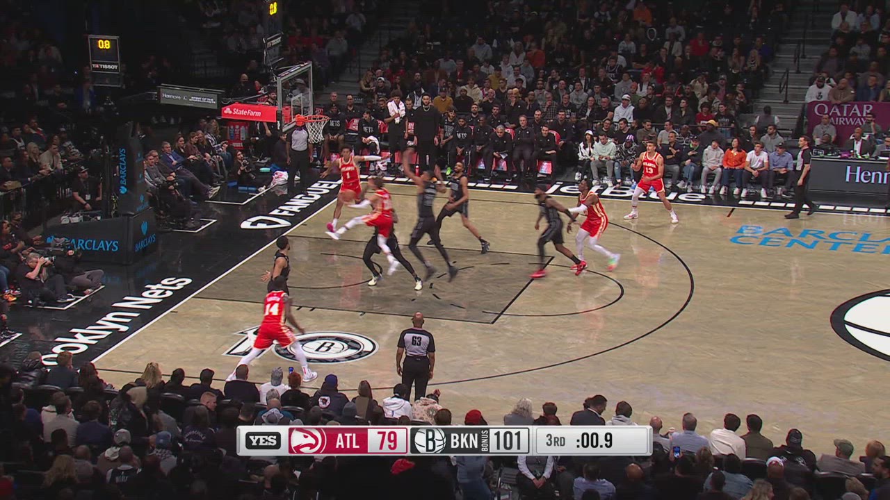 Last Second Field Goal Hawks Nets NBA Official