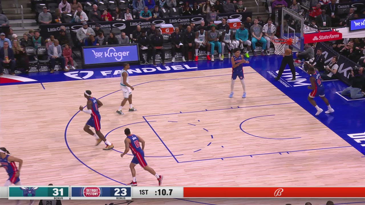 Last Second Field Goal Pistons NBA Official