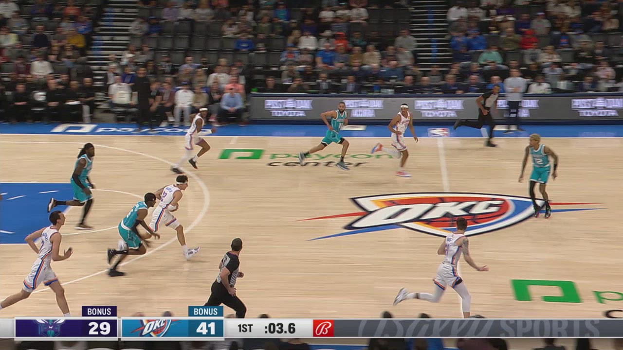 Last Second Field Goal Thunder NBA Official