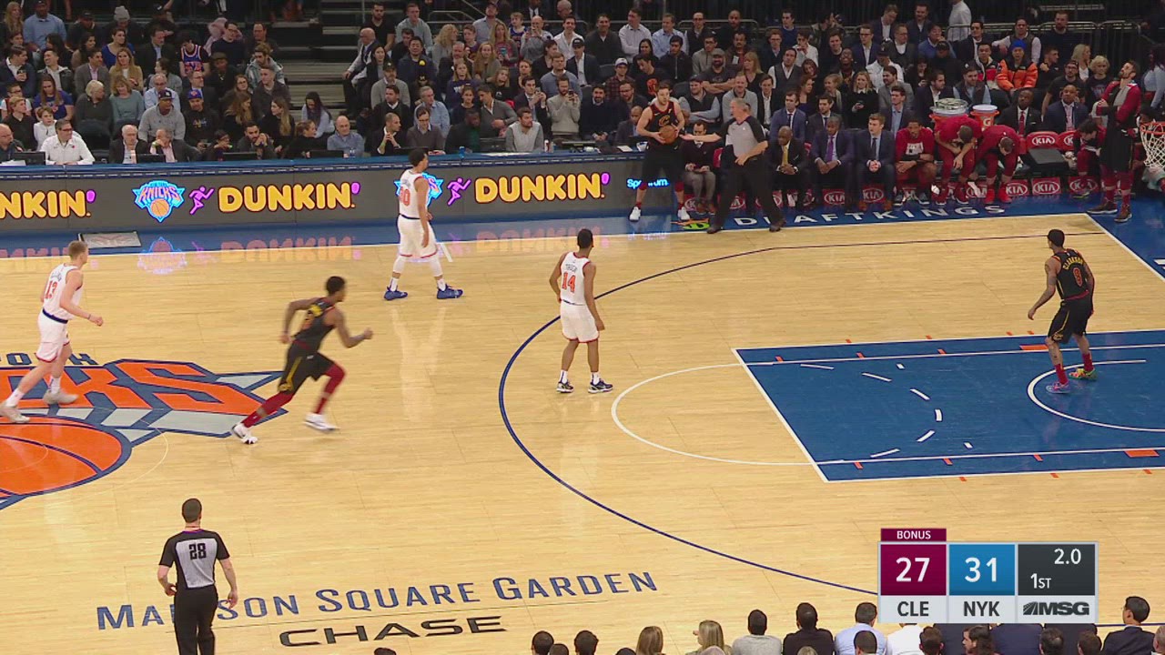 Last Second Field Goal Cavaliers Knicks NBA Official