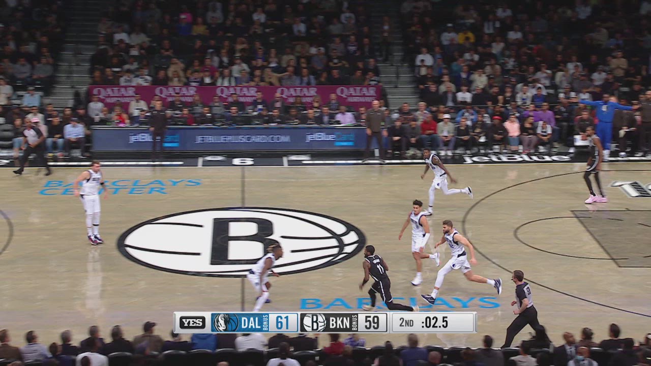 Last Second Field Goal Mavericks Nets NBA Official