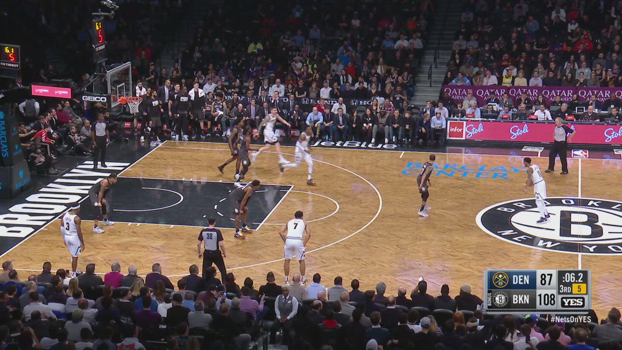 Last Second Field Goal Nuggets Nets NBA Official