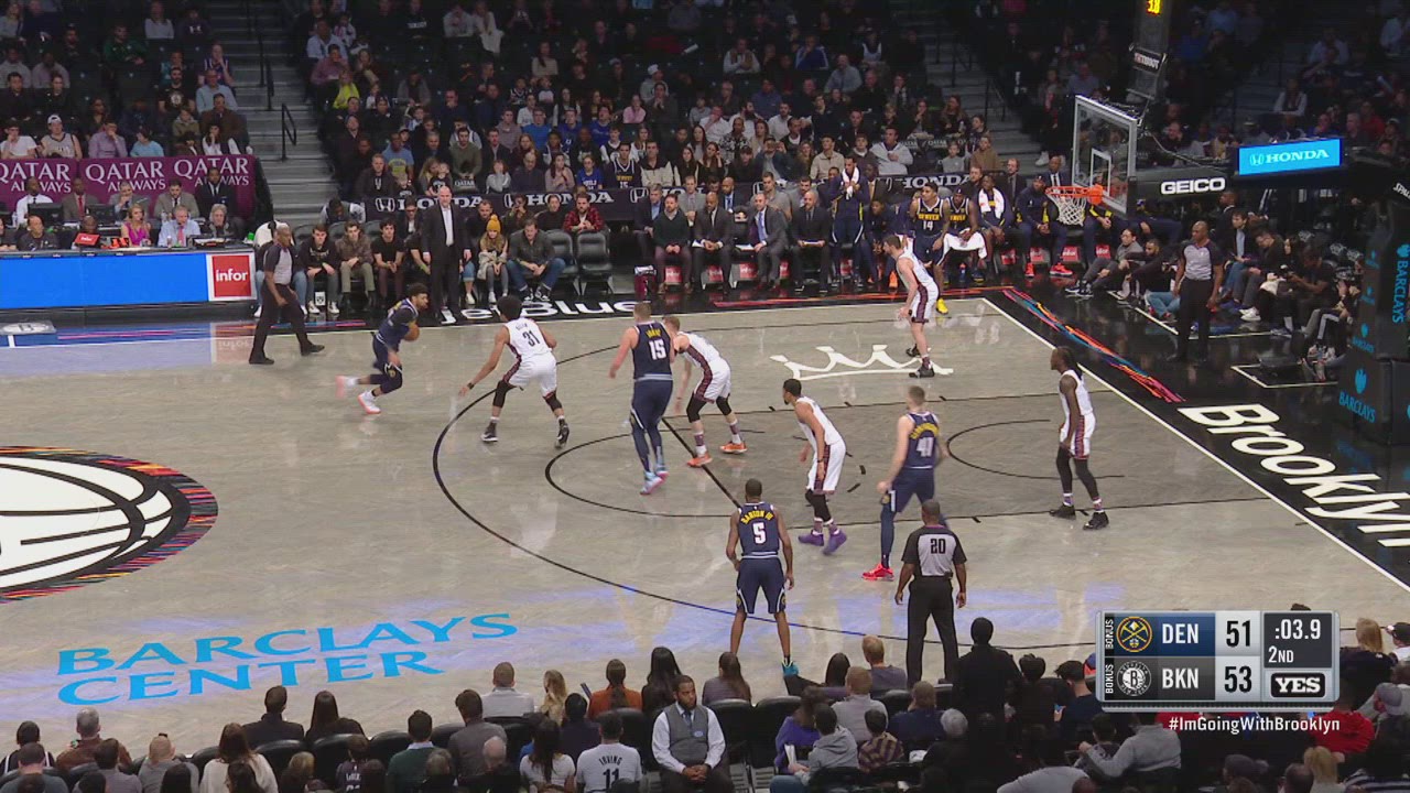 Last Second Field Goal Nuggets Nets NBA Official