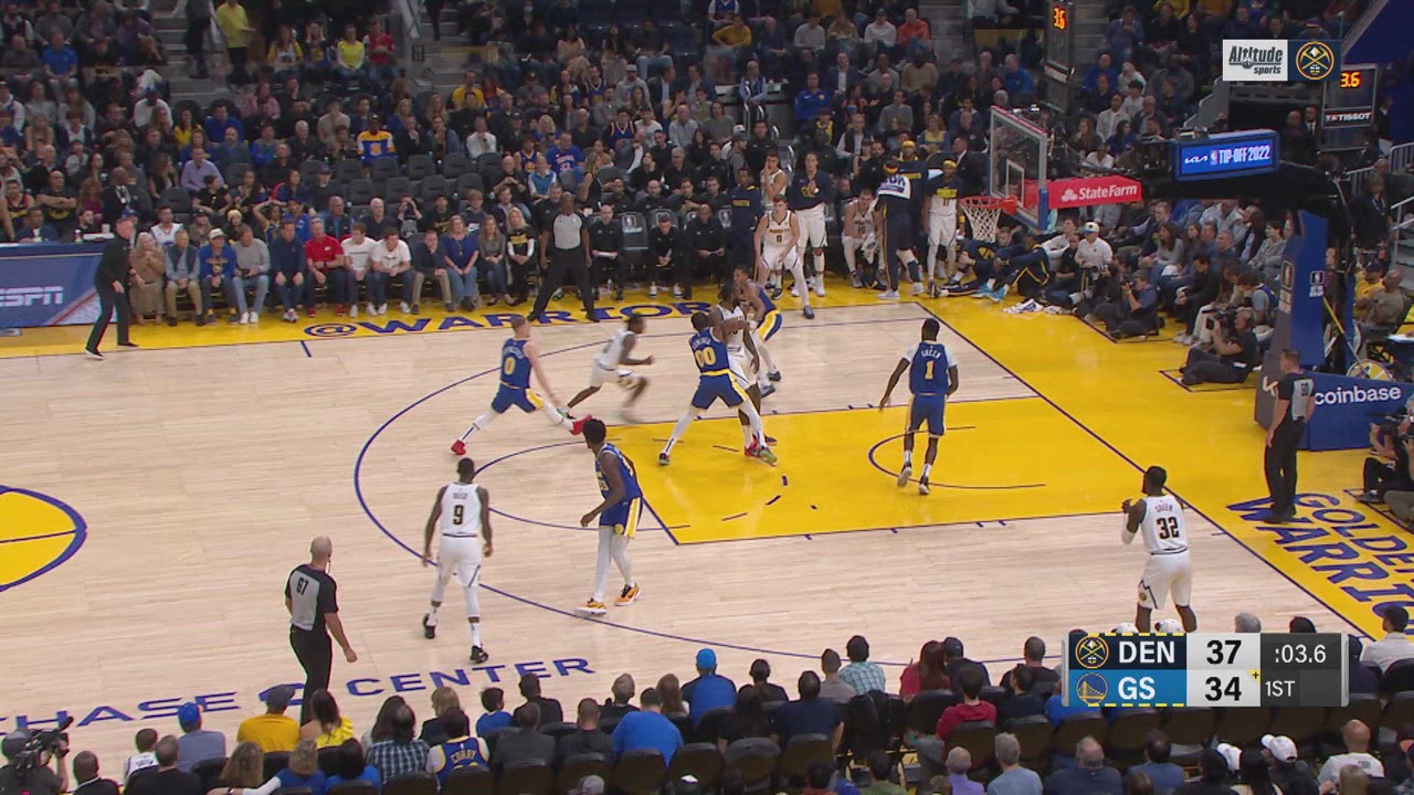 Last Second Field Goal Nuggets Warriors NBA Official